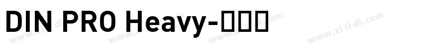 DIN PRO Heavy字体转换